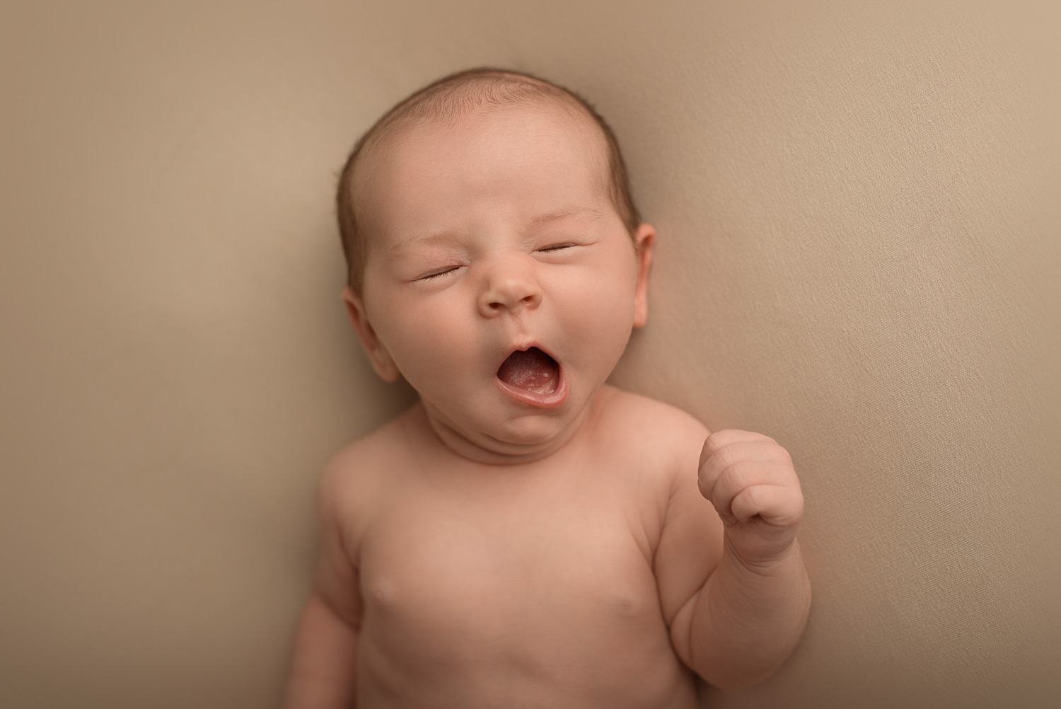 sleepy baby yawning by siobhan kelly photography