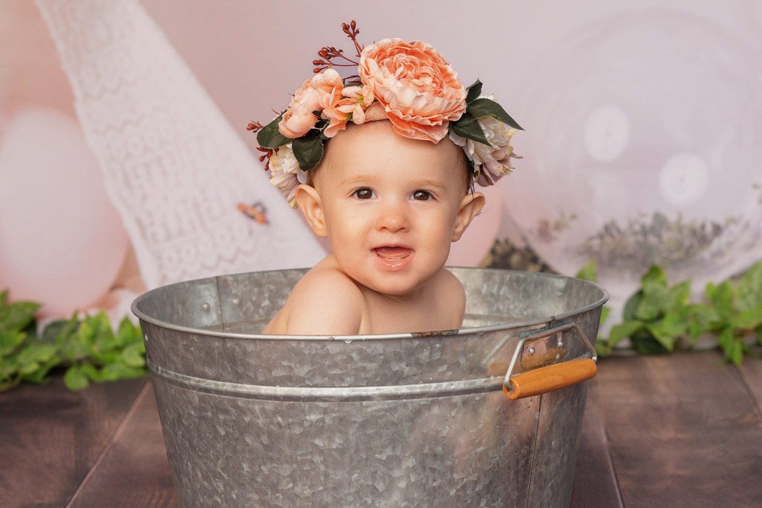 Auckland Cake Smash Photography 14 baby bath cake smash session auckland