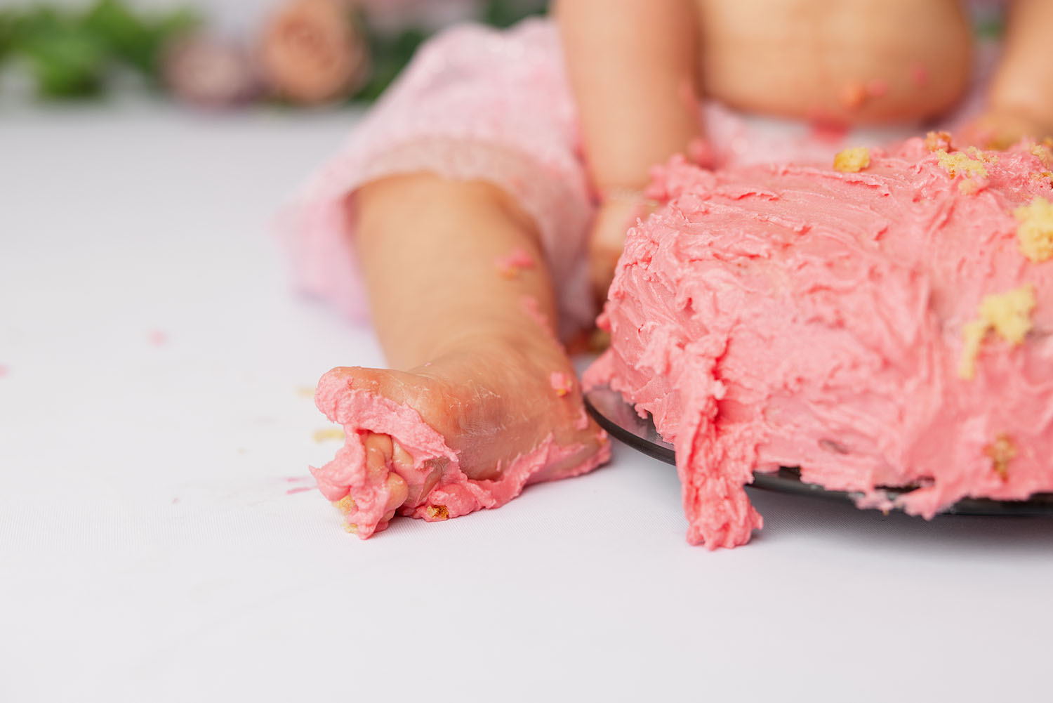 baby foot with icing